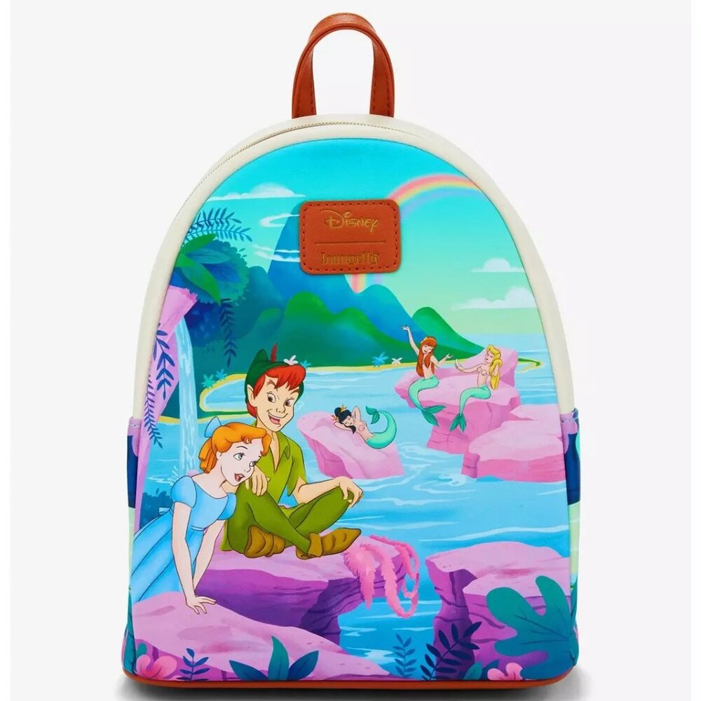 Loungefly Disney Peter Pan Wendy Mermaid Lagoon Mini Backpack NEW WITH TAGS